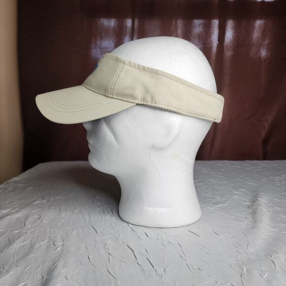 Costa Del Mar Sun Visor Hat Cap Tan Adjustable Strapback Embroidered Fishing - Picture 2 of 6